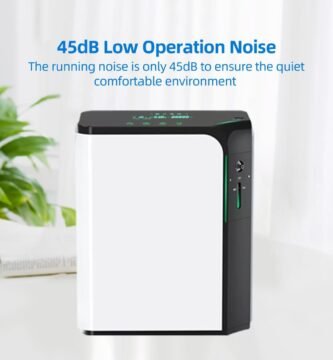 Ruido Oxigeno Portátil KCareU DE-KJR-11SW de 1-7 Litros