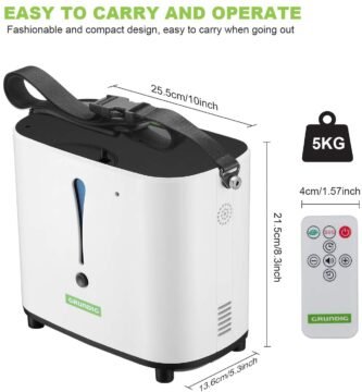 mando de distancia maquina de oxígeno portátil GRUNDIG GD-BE04 1-6 Litros